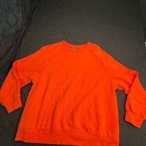 Old Navy Bold Orange Crew Size XS